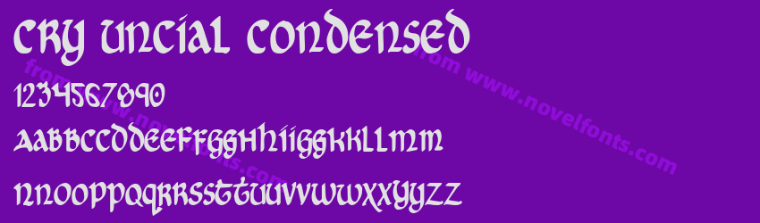 Cry Uncial CondensedPreview