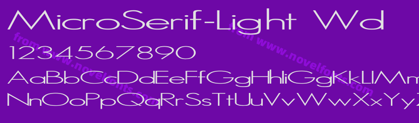 MicroSerif-Light WdPreview