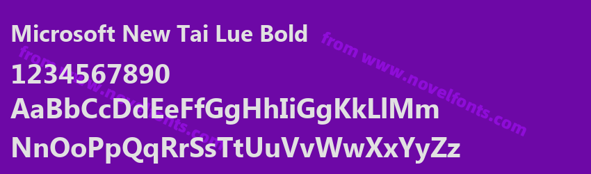 Microsoft New Tai Lue BoldPreview