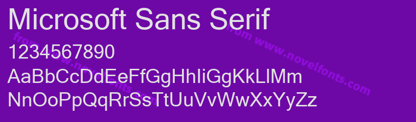 Microsoft Sans SerifPreview