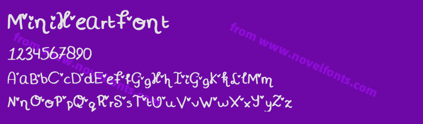 MiniHeartFontPreview