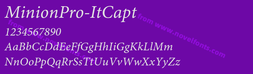 MinionPro-ItCaptPreview