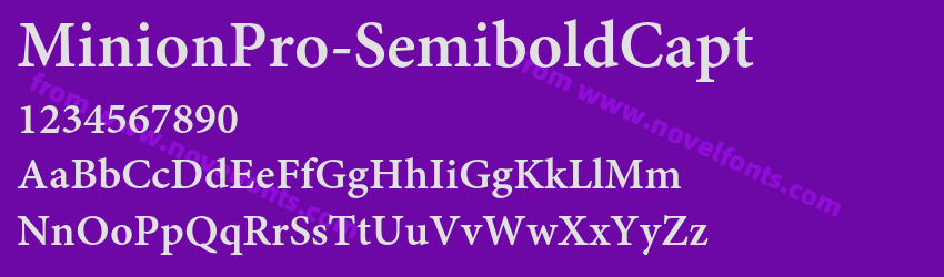 MinionPro-SemiboldCaptPreview