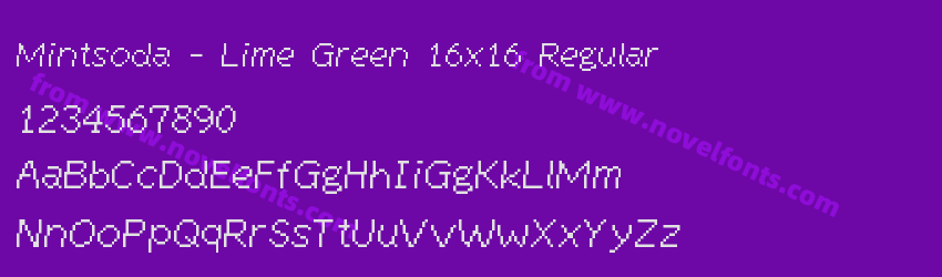 Mintsoda - Lime Green 16x16 RegularPreview