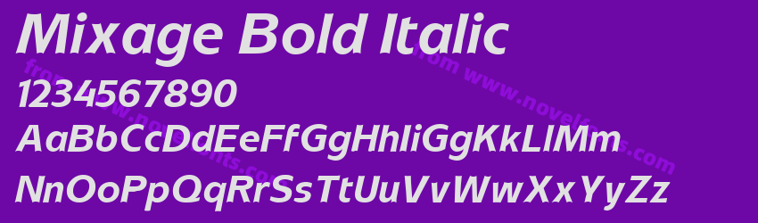 Mixage Bold ItalicPreview