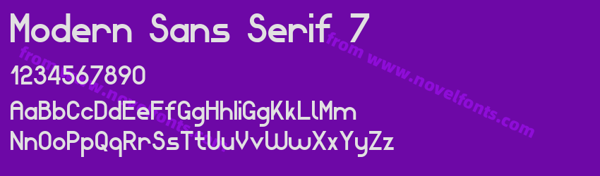 Modern Sans Serif 7Preview