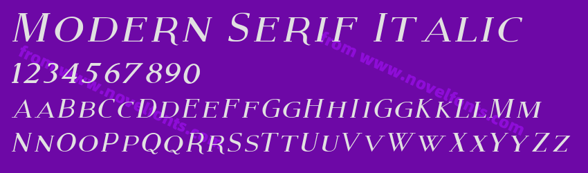 Modern Serif ItalicPreview