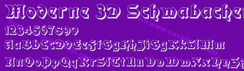 Moderne 3D SchwabacherPreview