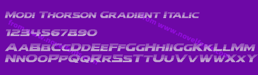 Modi Thorson Gradient ItalicPreview