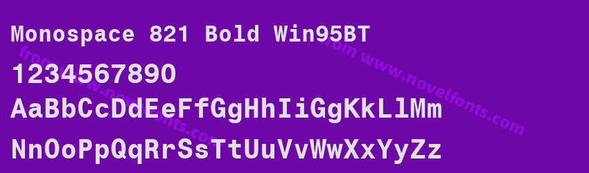 Monospace 821 Bold Win95BTPreview