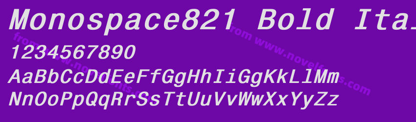 Monospace821 Bold ItalicPreview