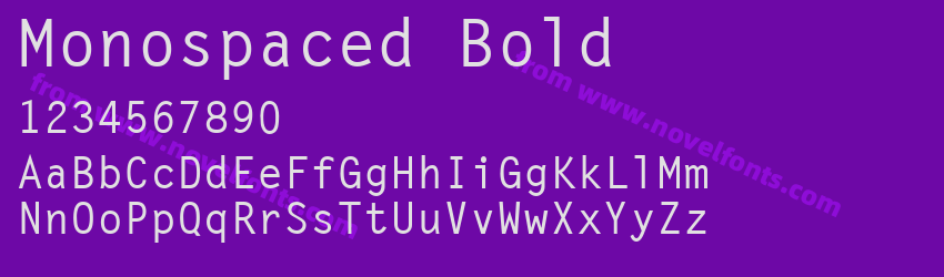 Monospaced BoldPreview