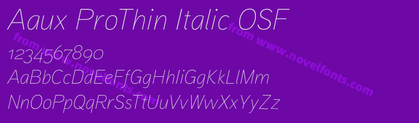 Aaux ProThin Italic OSFPreview