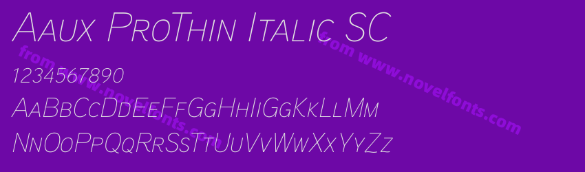 Aaux ProThin Italic SCPreview