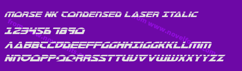 Morse NK Condensed Laser ItalicPreview