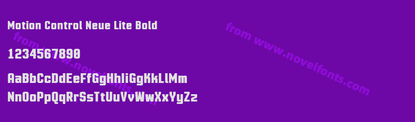 Motion Control Neue Lite BoldPreview