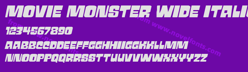 Movie Monster Wide ItalicPreview