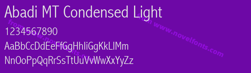 Abadi MT Condensed LightPreview