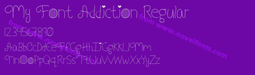 My Font Addiction RegularPreview