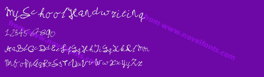 MySchoolHandwritingPreview