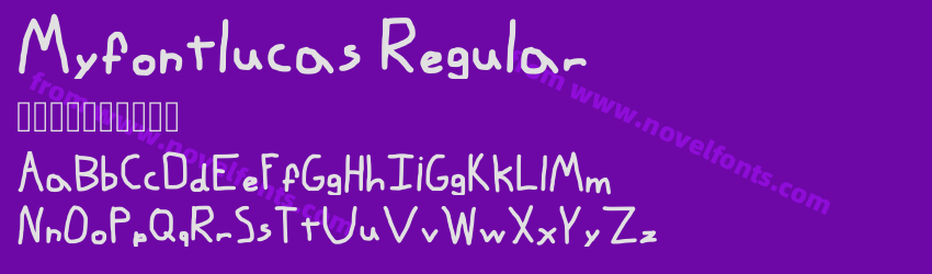 Myfontlucas RegularPreview