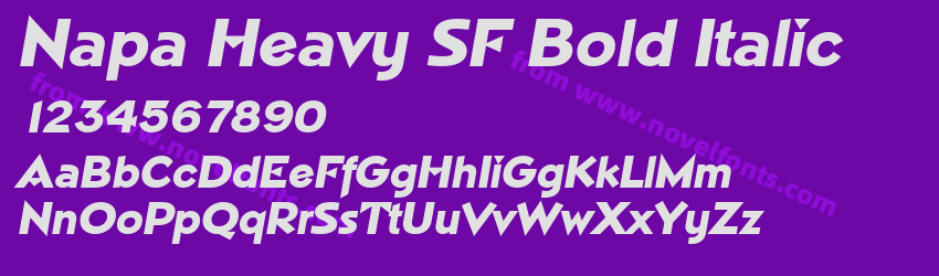 Napa Heavy SF Bold ItalicPreview