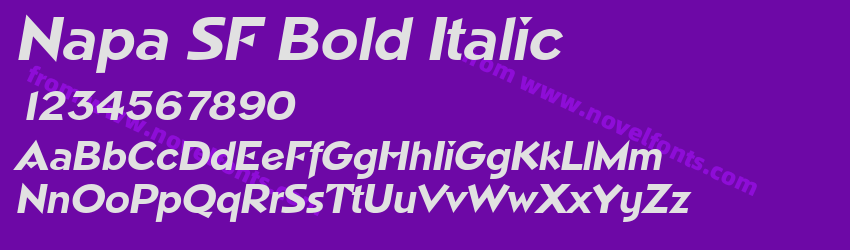 Napa SF Bold ItalicPreview