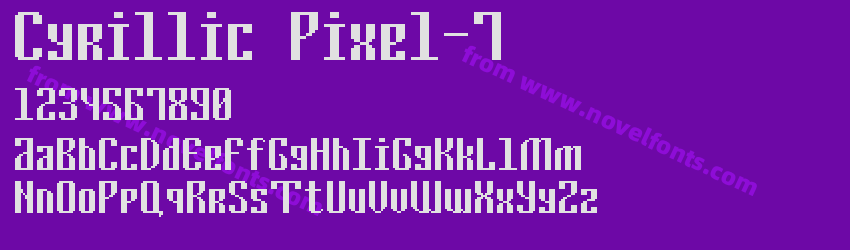 Cyrillic Pixel-7Preview