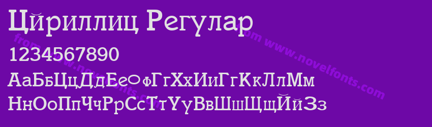 Cyrillic RegularPreview