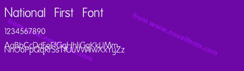 National First FontPreview