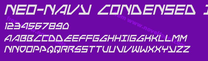 Neo-Navy Condensed ItalicPreview