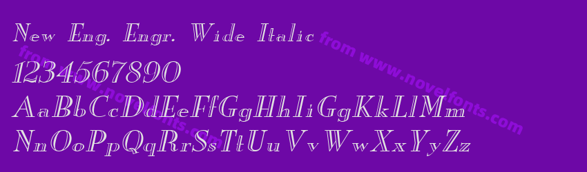 New Eng. Engr. Wide ItalicPreview