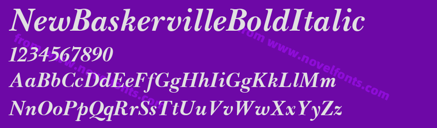 NewBaskervilleBoldItalicPreview