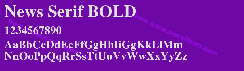 News Serif BOLDPreview