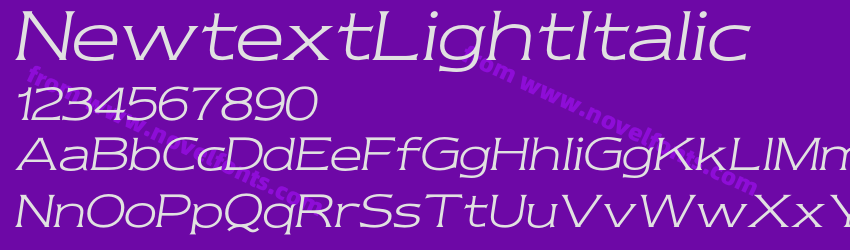 NewtextLightItalicPreview