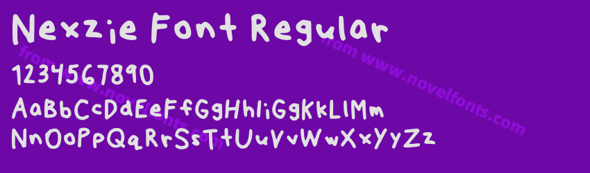 Nexzie Font RegularPreview