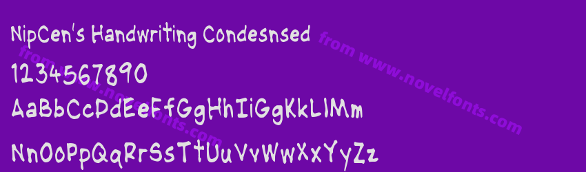 NipCen's Handwriting CondesnsedPreview