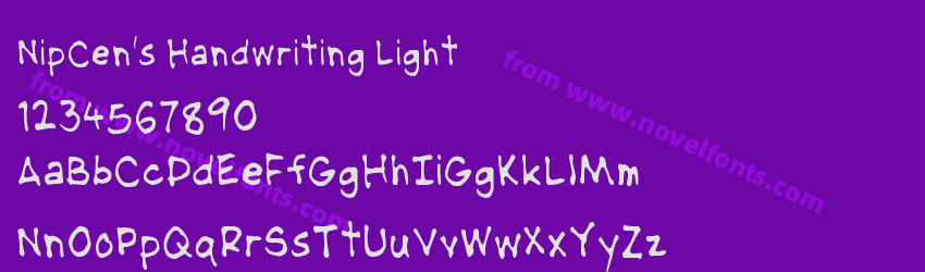 NipCen's Handwriting LightPreview