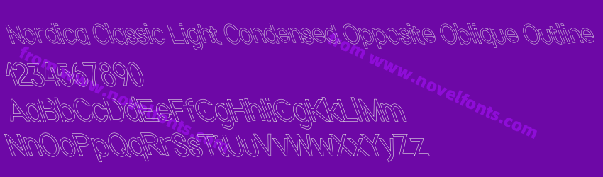 Nordica Classic Light Condensed Opposite Oblique OutlinePreview