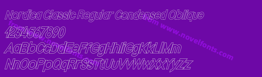 Nordica Classic Regular Condensed ObliquePreview