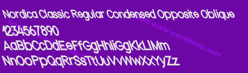 Nordica Classic Regular Condensed Opposite ObliquePreview