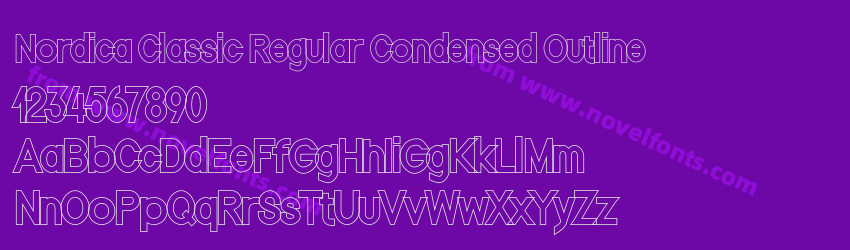 Nordica Classic Regular Condensed OutlinePreview