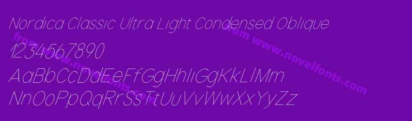 Nordica Classic Ultra Light Condensed ObliquePreview