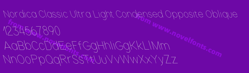 Nordica Classic Ultra Light Condensed Opposite ObliquePreview