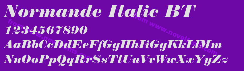 Normande Italic BTPreview