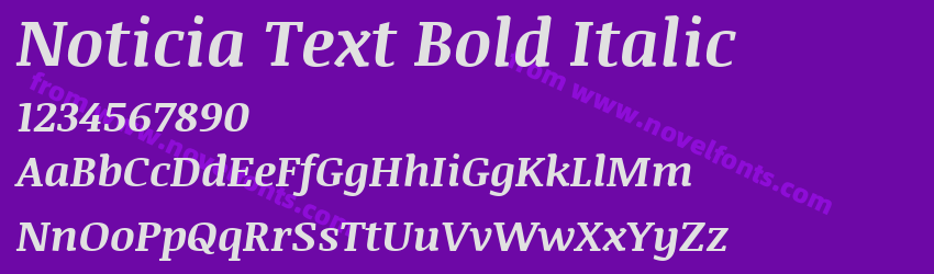 Noticia Text Bold ItalicPreview