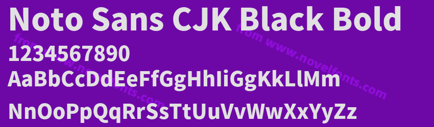 Noto Sans CJK Black BoldPreview