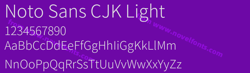 Noto Sans CJK LightPreview