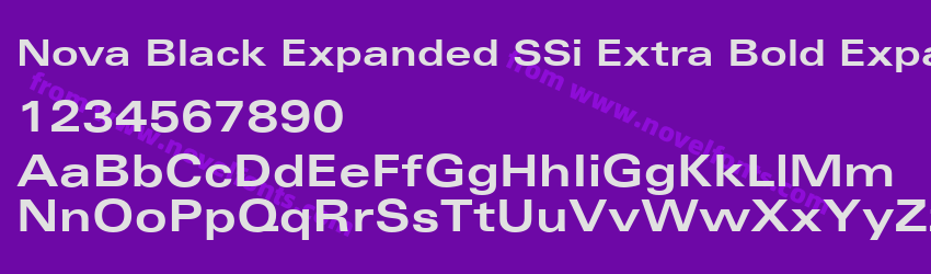 Nova Black Expanded SSi Extra Bold ExpandedPreview