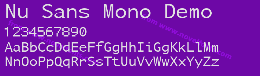 Nu Sans Mono DemoPreview